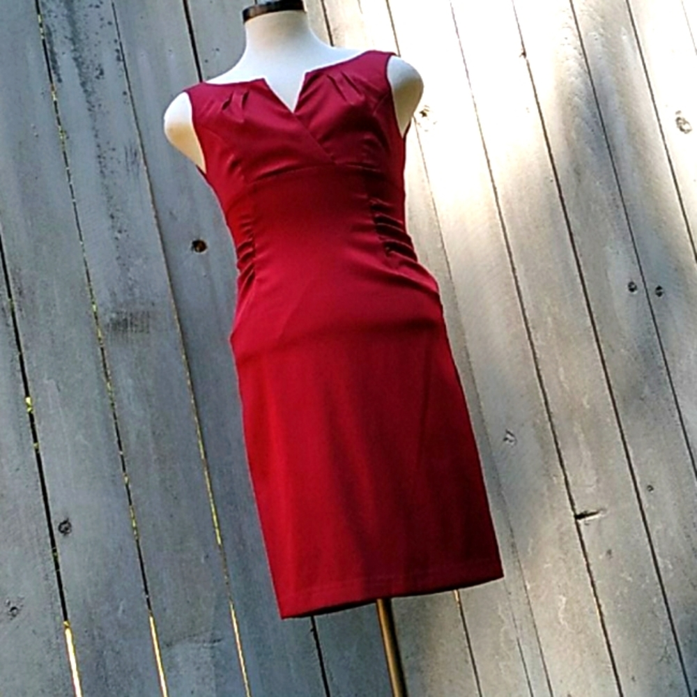 Red London Style Dress